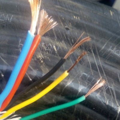 武漢疫情LED戶外全彩顯示屏電源2.5平方成品電纜線60CM